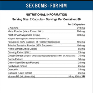 Applied Nutrition Sex Bomb 120 capsules image 1