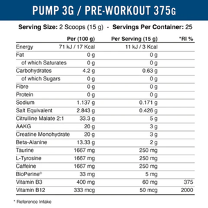 Applied Nutrition Pump 3G Pre Workout with Caffeine 50 Scoops image 1