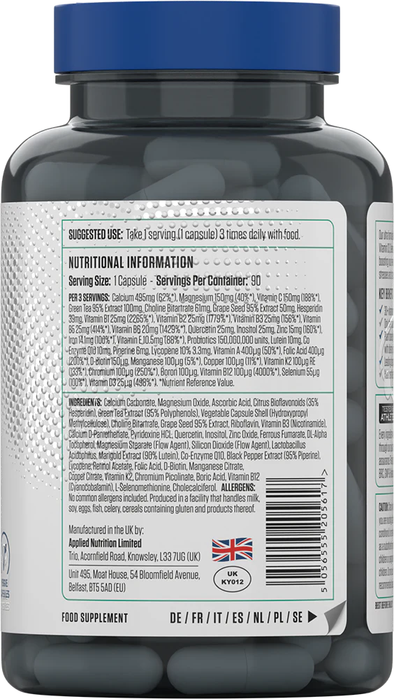 Applied Nutrition Multi-Vitamin Complex 90 capsules image 2