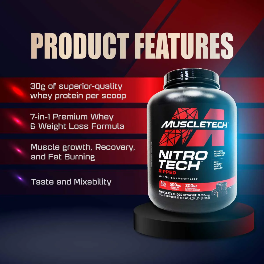 Muscletech Nitrotech Ripped 4lbs image 3