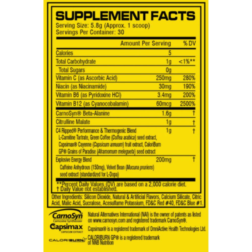 Cellucor C4 Ripped 30 Servings