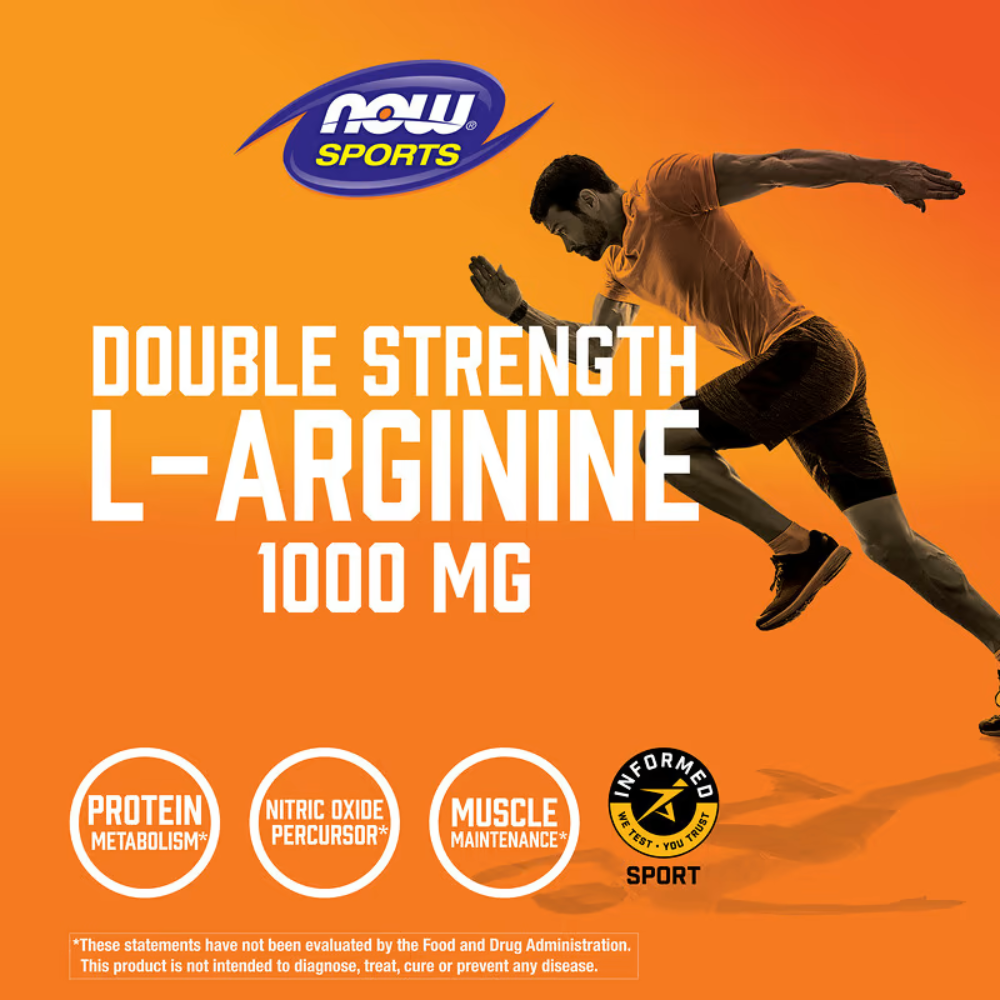 NOW  L-Arginine 1,000 mg 120 Tablets