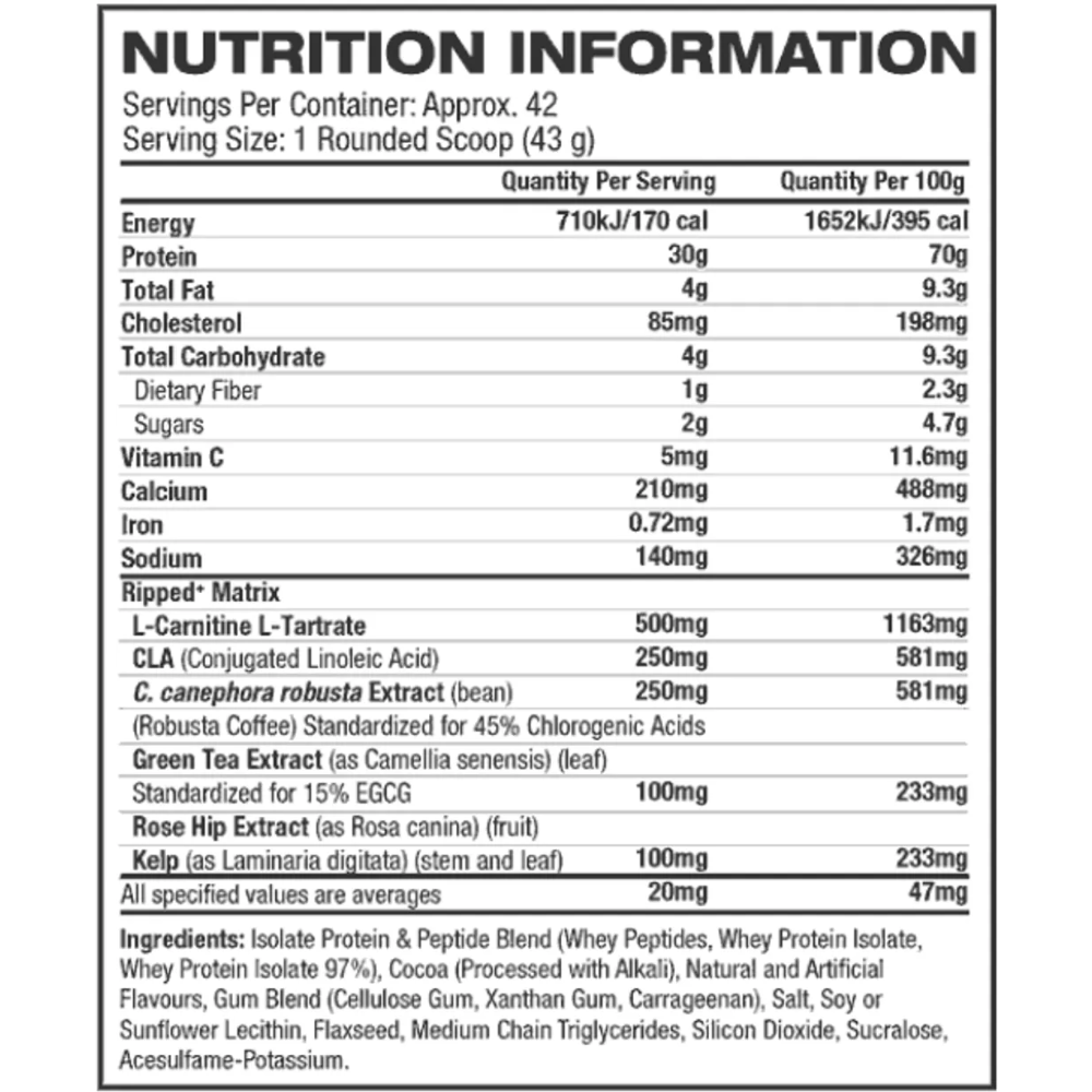 Muscletech Nitrotech Ripped 4lbs image 2