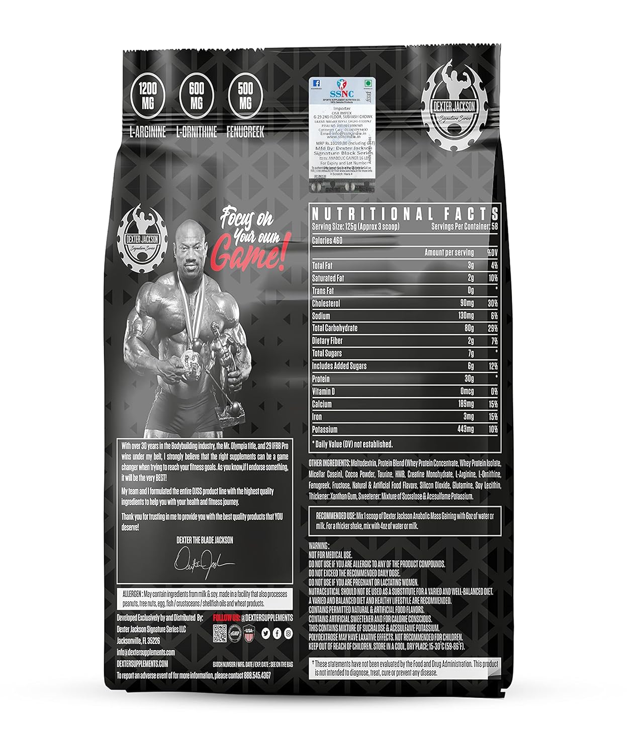 Dexter Jackson Anabolic 16Lbs image 2