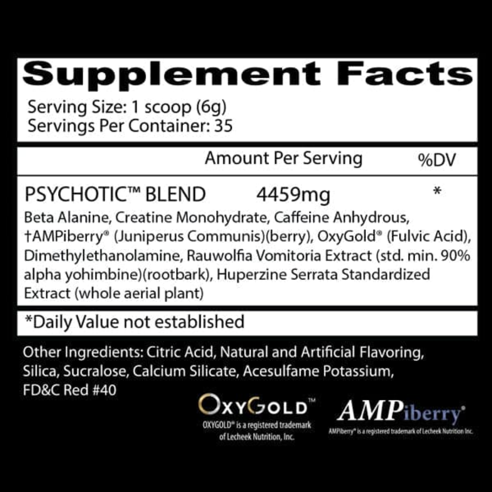Insane Labz Psychotic 35 Servings image 2