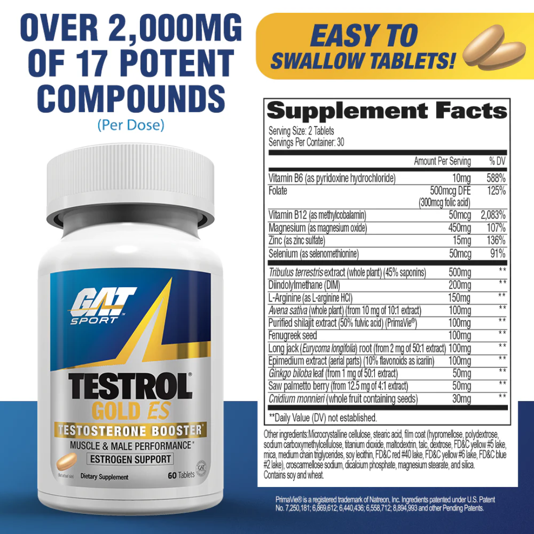 GAT Testrol Gold ES 60 capsules image 1