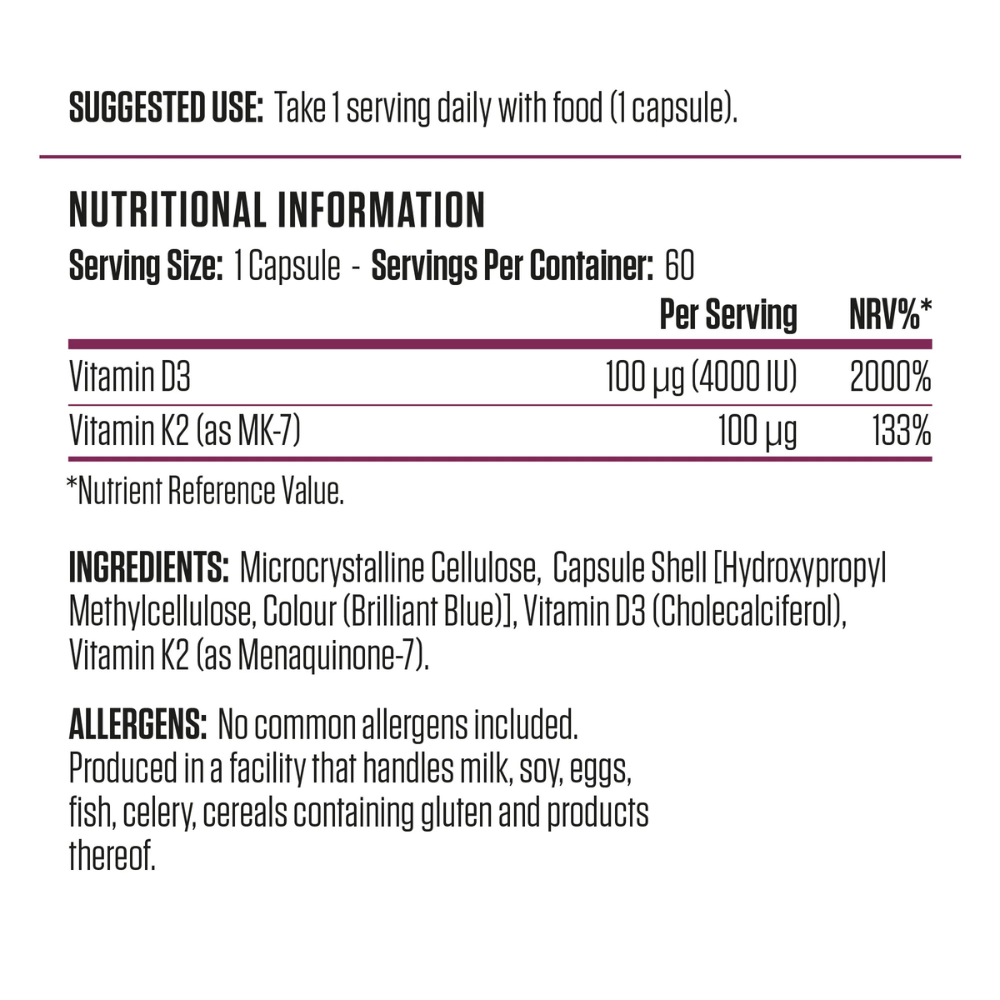 Applied Nutrition Vitamin D3 & K2
