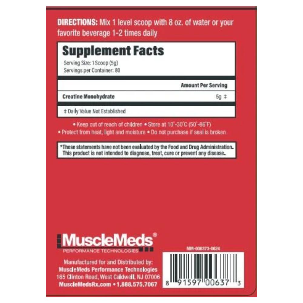 Musclemeds Creatine 80 Servings