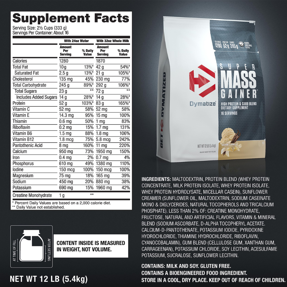 Super Mass Gainer 12lbs image 1