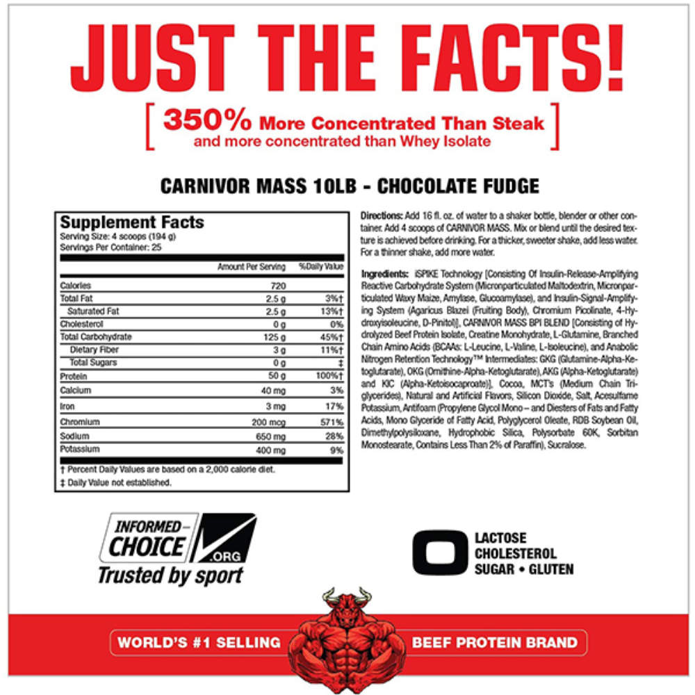 CARNIVOR MASS 25 Servings image 2