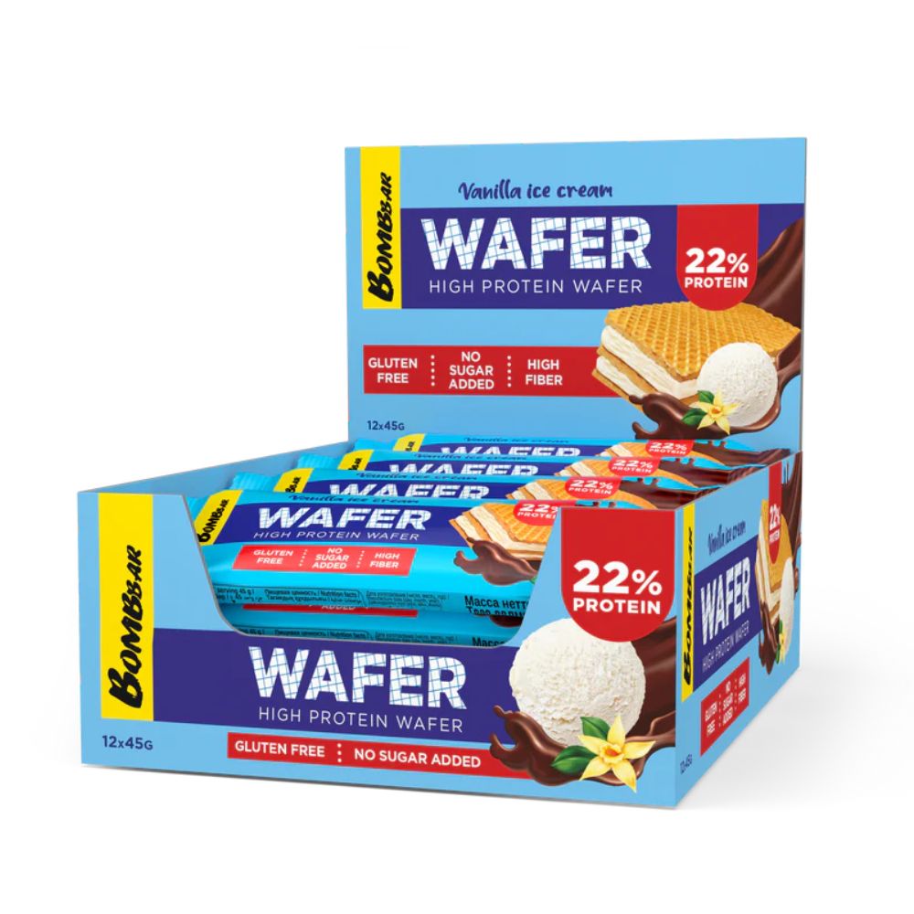 Bombbar Glazed Wafer Bar - 45 g (BOX) image 0