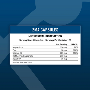 Zinc, Magnesium & Vitamin B6 Capsules With Ashwagandha image 1