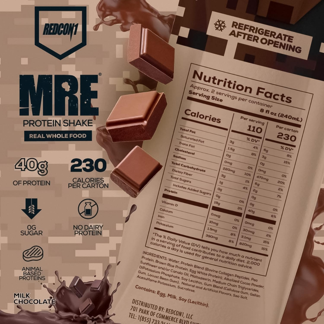 REDCON1 MRE Ready to Drink Protein Shake image 2